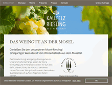 Tablet Screenshot of kallfelz.de